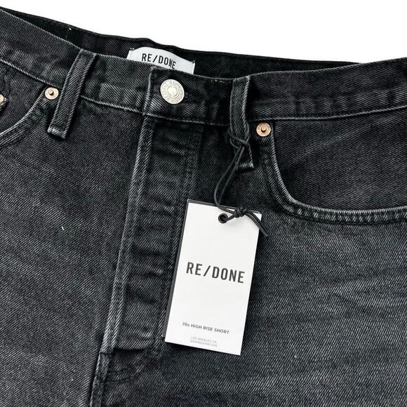 New Women’s RE/DONE The 70’s High Rise Shorts Size 28 - Picture 3 of 10